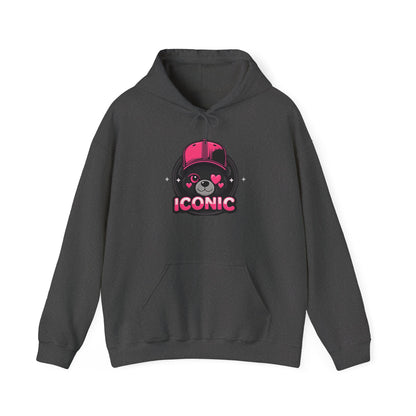 Iconic Bear Hoodie — Cute Kawaii Pilot Helmet Graphic Sweatshirt