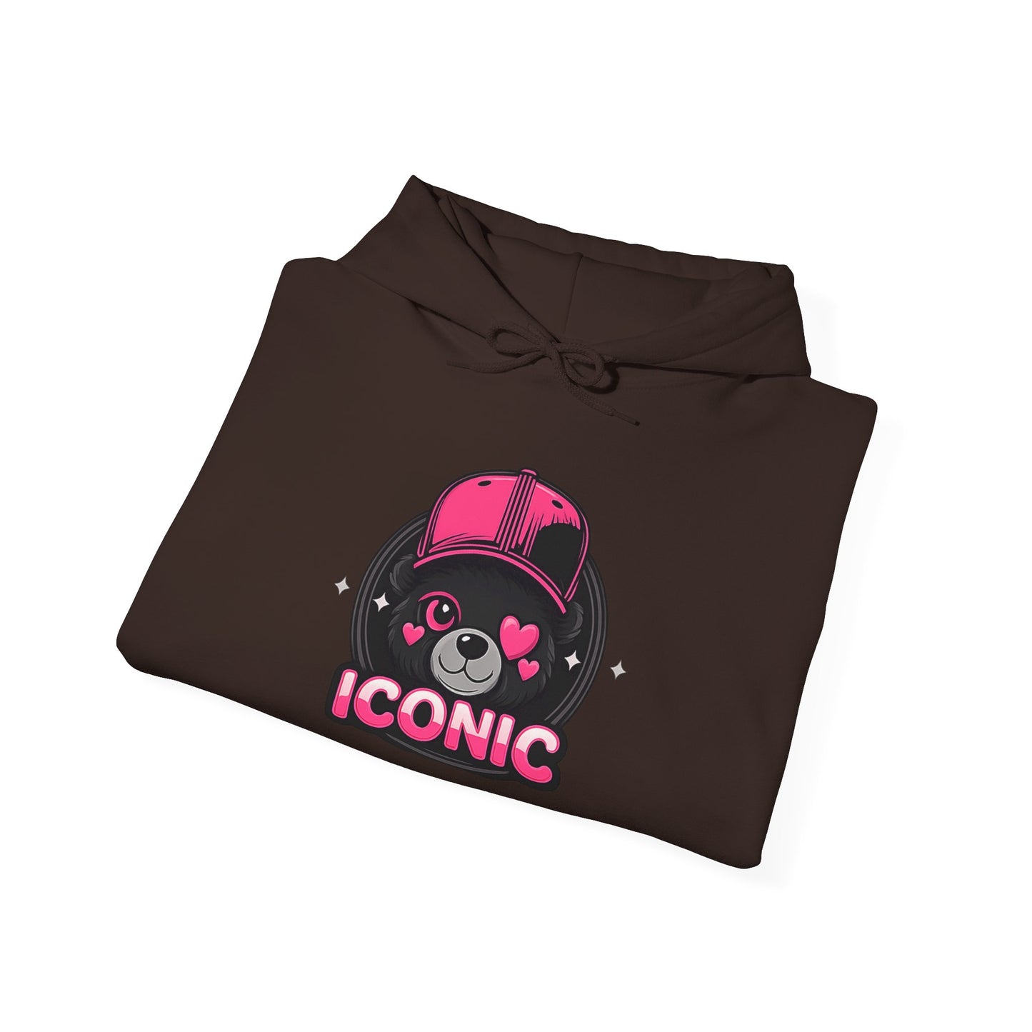 Iconic Bear Hoodie — Cute Kawaii Pilot Helmet Graphic Sweatshirt
