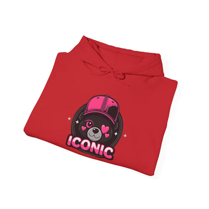 Iconic Bear Hoodie — Cute Kawaii Pilot Helmet Graphic Sweatshirt