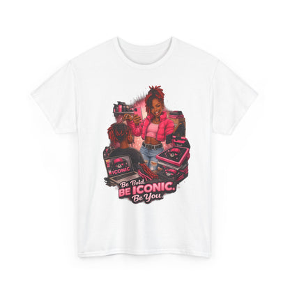 Be Iconic Tee — "Be Bold, Be Iconic, Be You" Graphic T-Shirt
