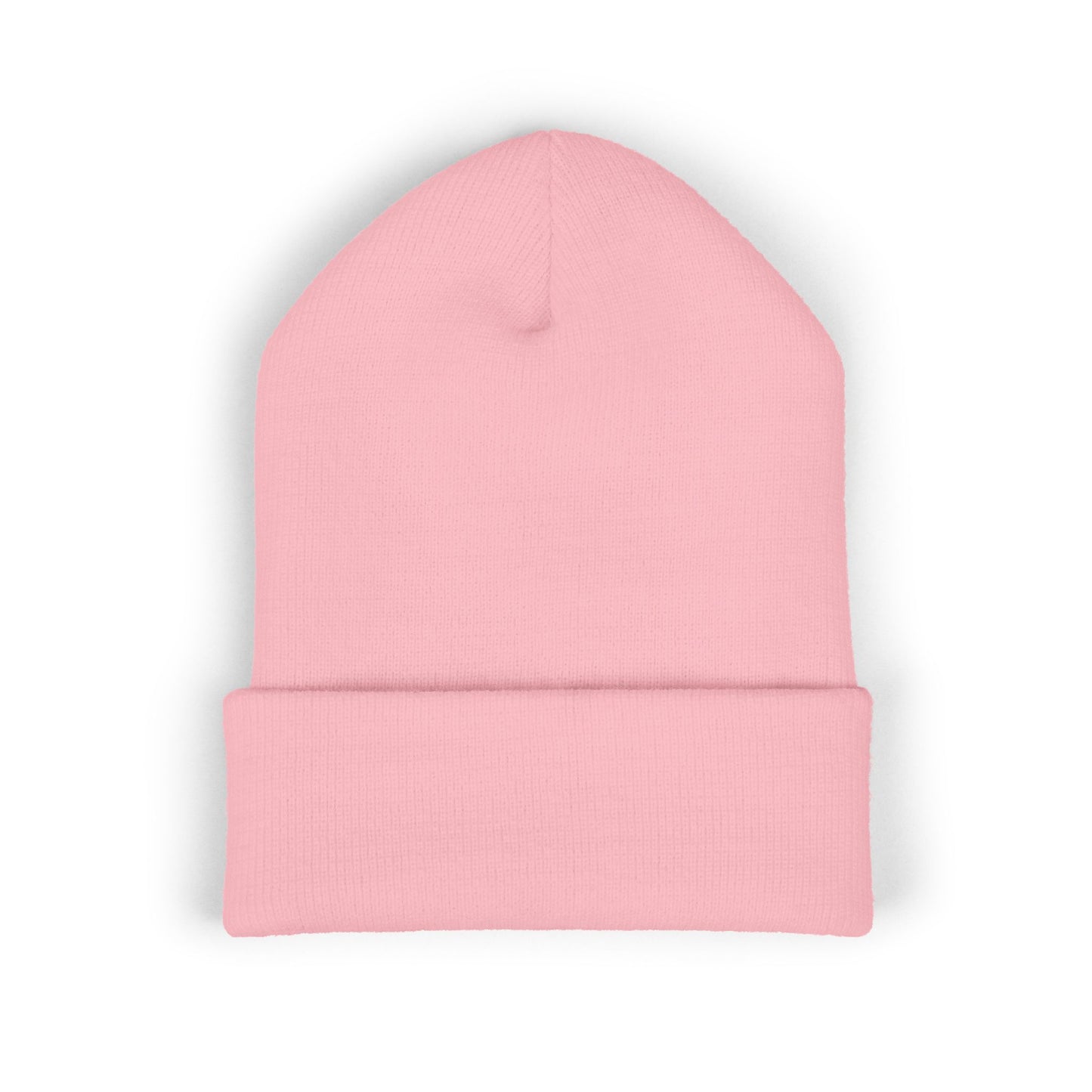 Skull & Roses Embroidered Beanie — Classic Cuffed Winter Hat