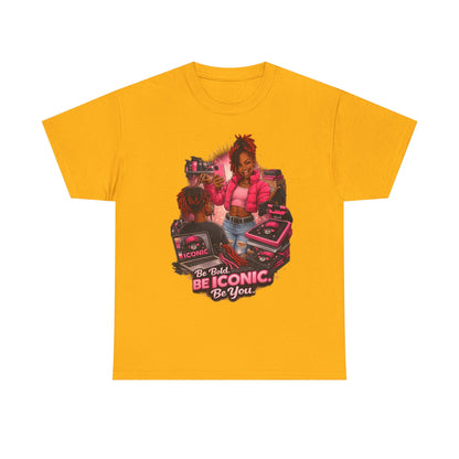 Be Iconic Tee — "Be Bold, Be Iconic, Be You" Graphic T-Shirt