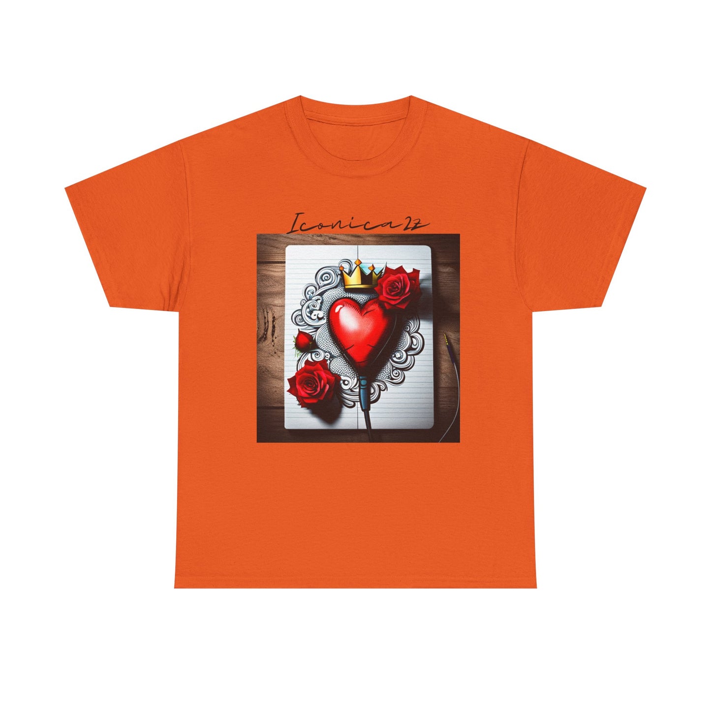 Romantic Heart Tee, Vintage Style T-Shirt, Perfect Gift for Lovers, Unisex Cotton Tee, Ideal for Valentine's Day, Casual Wear