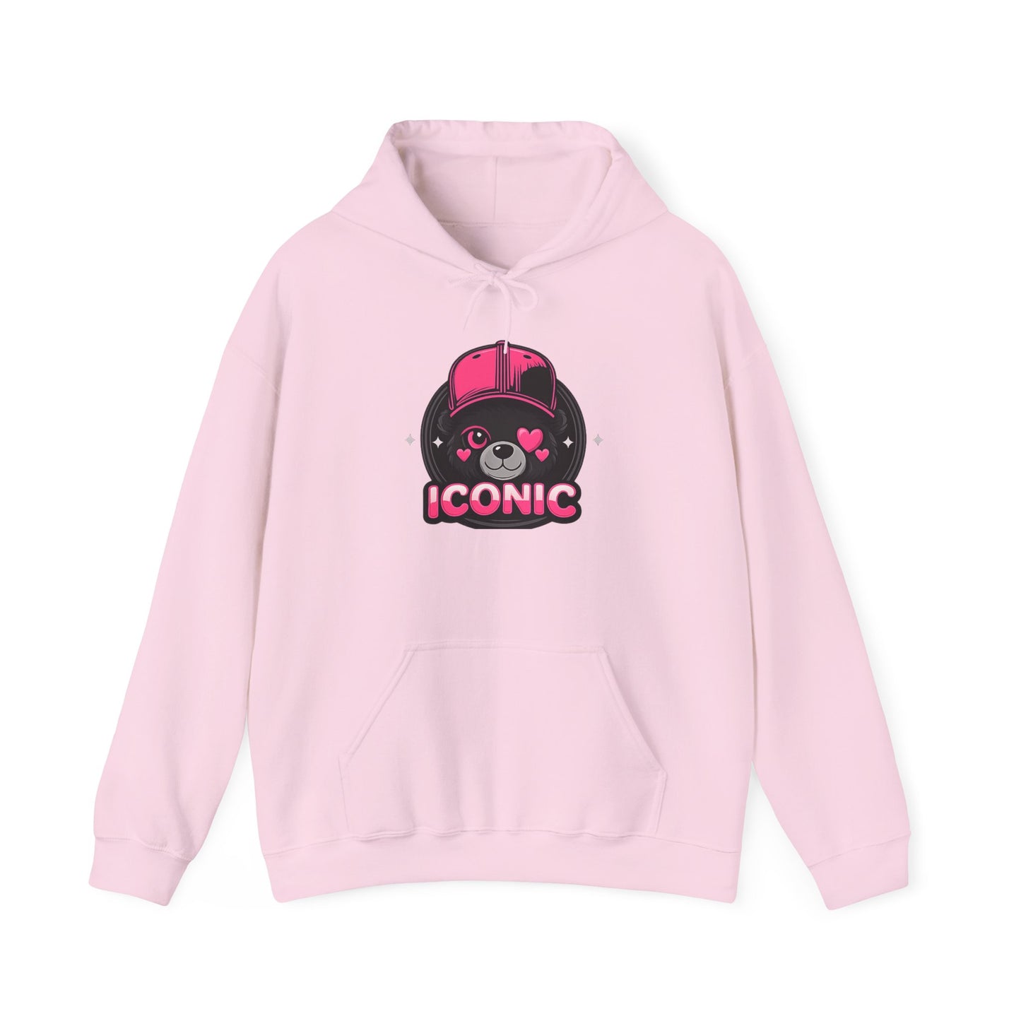 Iconic Bear Hoodie — Cute Kawaii Pilot Helmet Graphic Sweatshirt