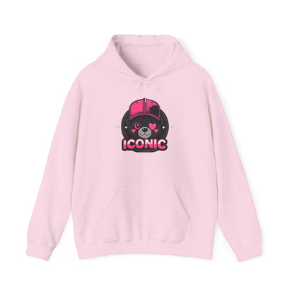 Iconic Bear Hoodie — Cute Kawaii Pilot Helmet Graphic Sweatshirt