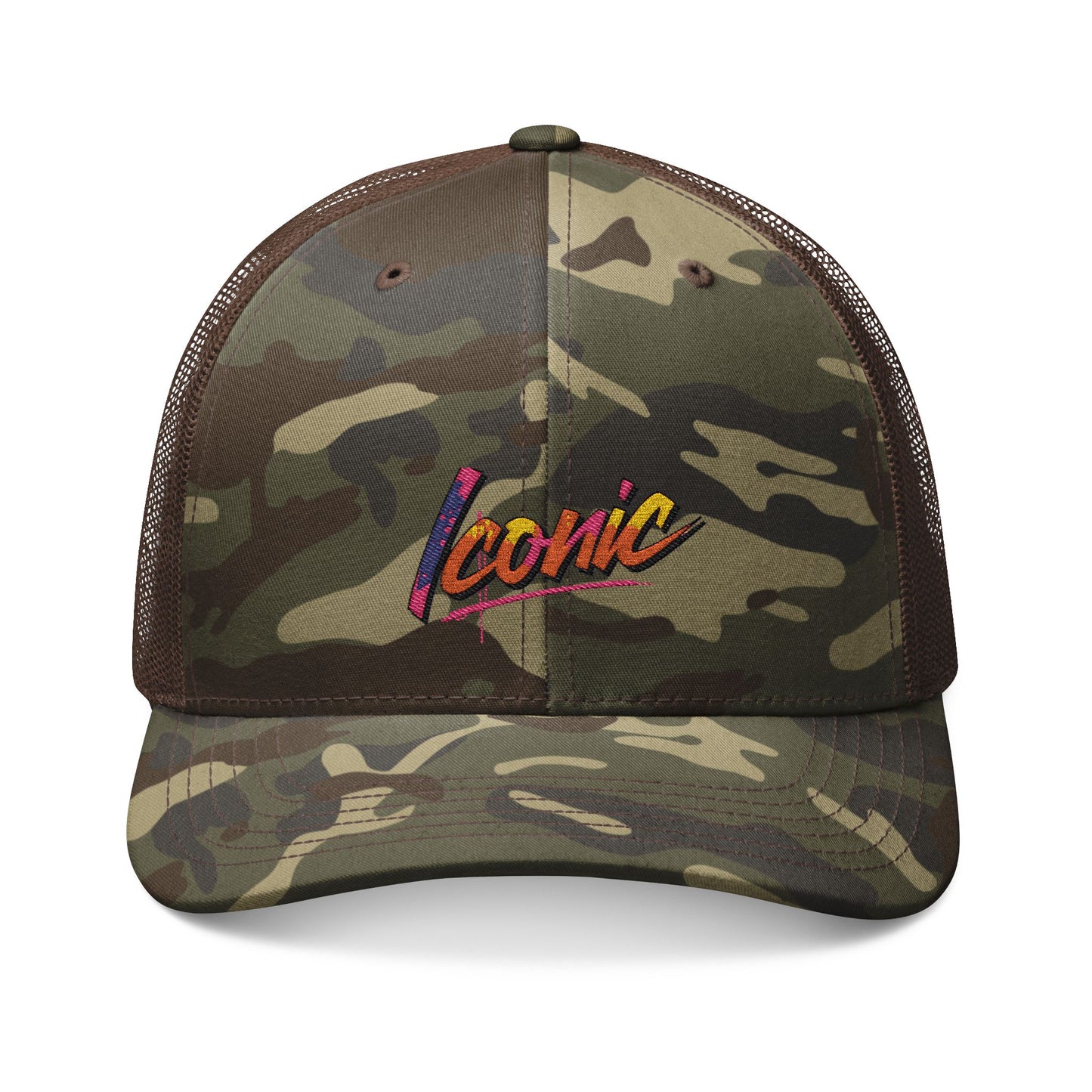 Camouflage Embroidered Trucker Hat - Stylish Cap for Outdoor Adventures, Gifts for Him, Trendy Fashion Accessory, Camping Hat, [...]