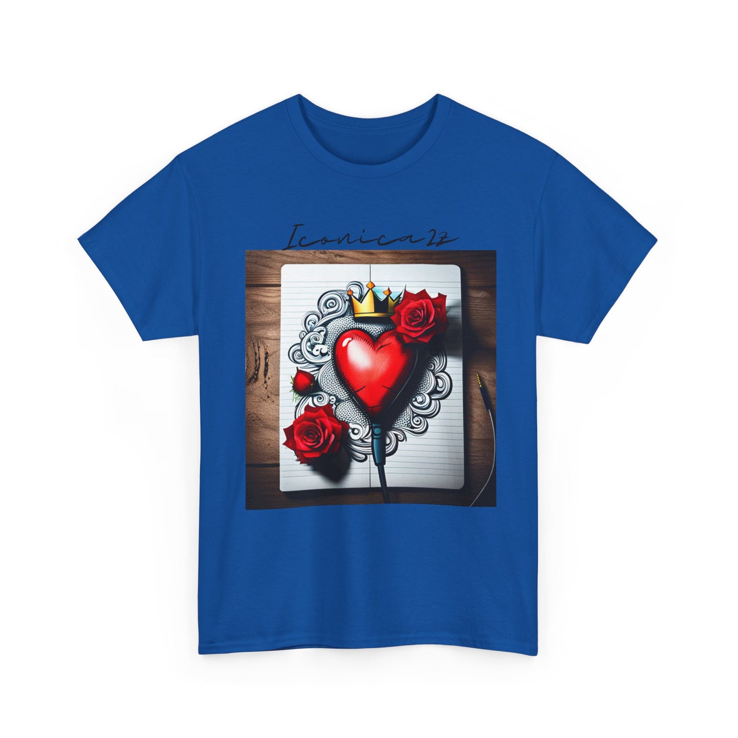 Romantic Heart Tee, Vintage Style T-Shirt, Perfect Gift for Lovers, Unisex Cotton Tee, Ideal for Valentine's Day, Casual Wear