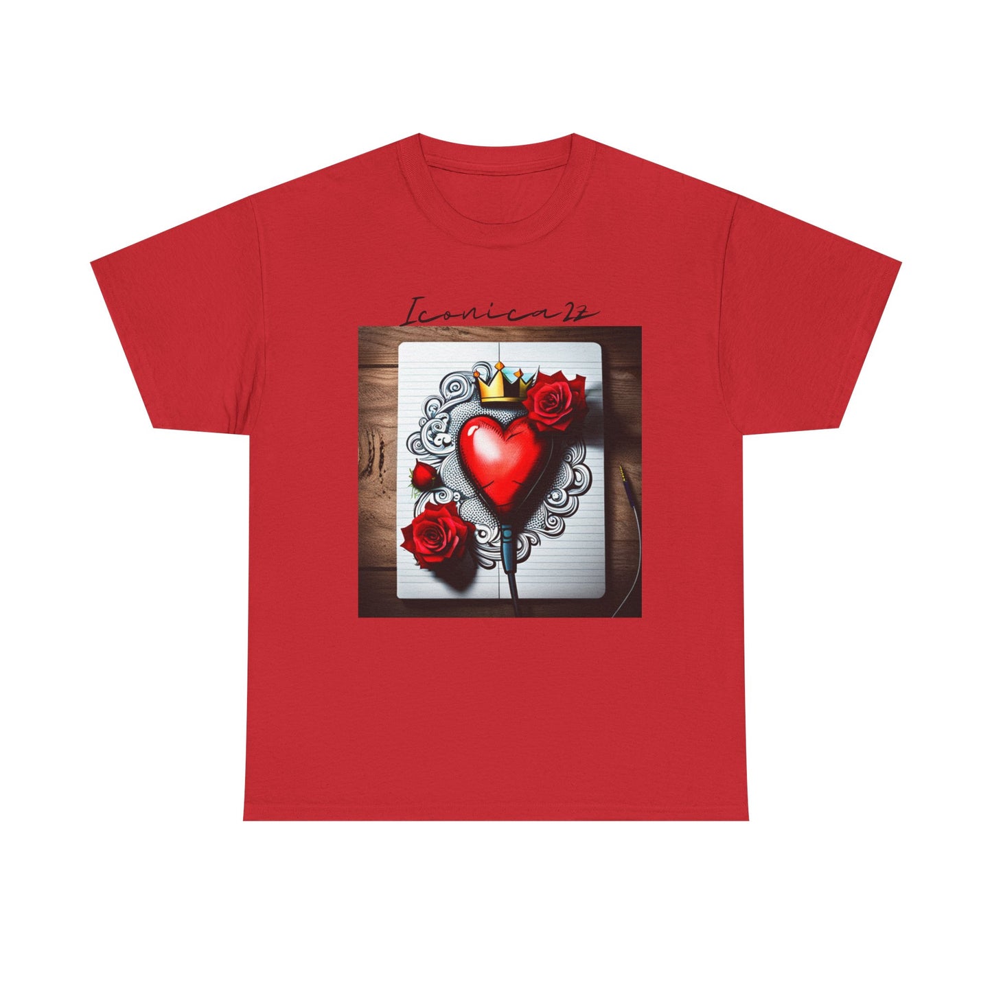 Romantic Heart Tee, Vintage Style T-Shirt, Perfect Gift for Lovers, Unisex Cotton Tee, Ideal for Valentine's Day, Casual Wear