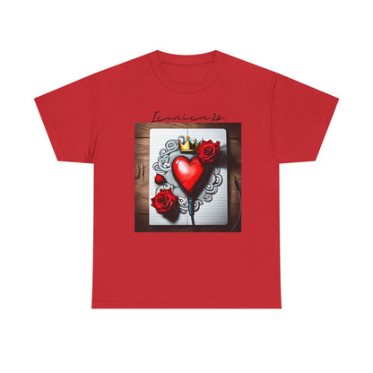 Romantic Heart Tee, Vintage Style T-Shirt, Perfect Gift for Lovers, Unisex Cotton Tee, Ideal for Valentine's Day, Casual Wear