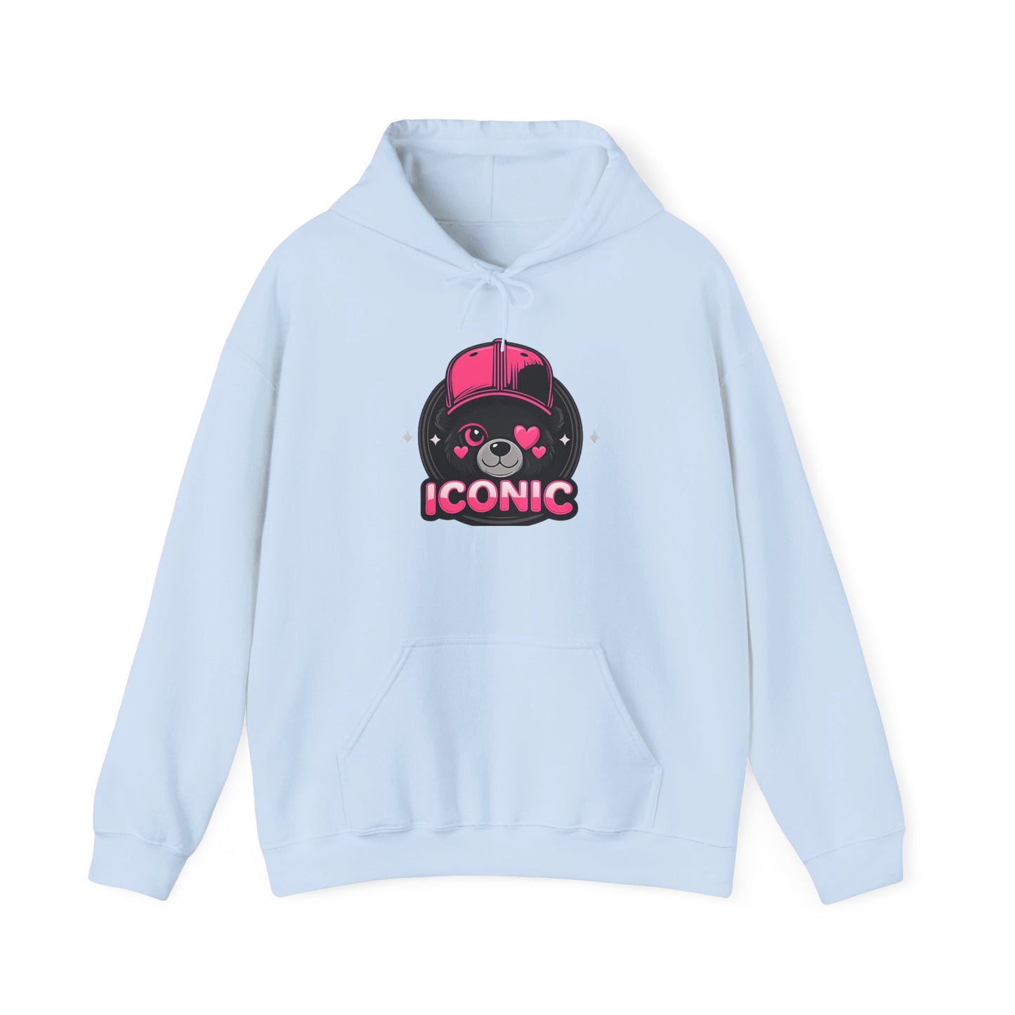 Iconic Bear Hoodie — Cute Kawaii Pilot Helmet Graphic Sweatshirt