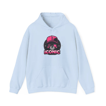 Iconic Bear Hoodie — Cute Kawaii Pilot Helmet Graphic Sweatshirt