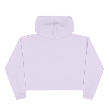 Crop Hoodie — "MZ Iconic" Cute Pink Bear Graphic Cropped Hoodie