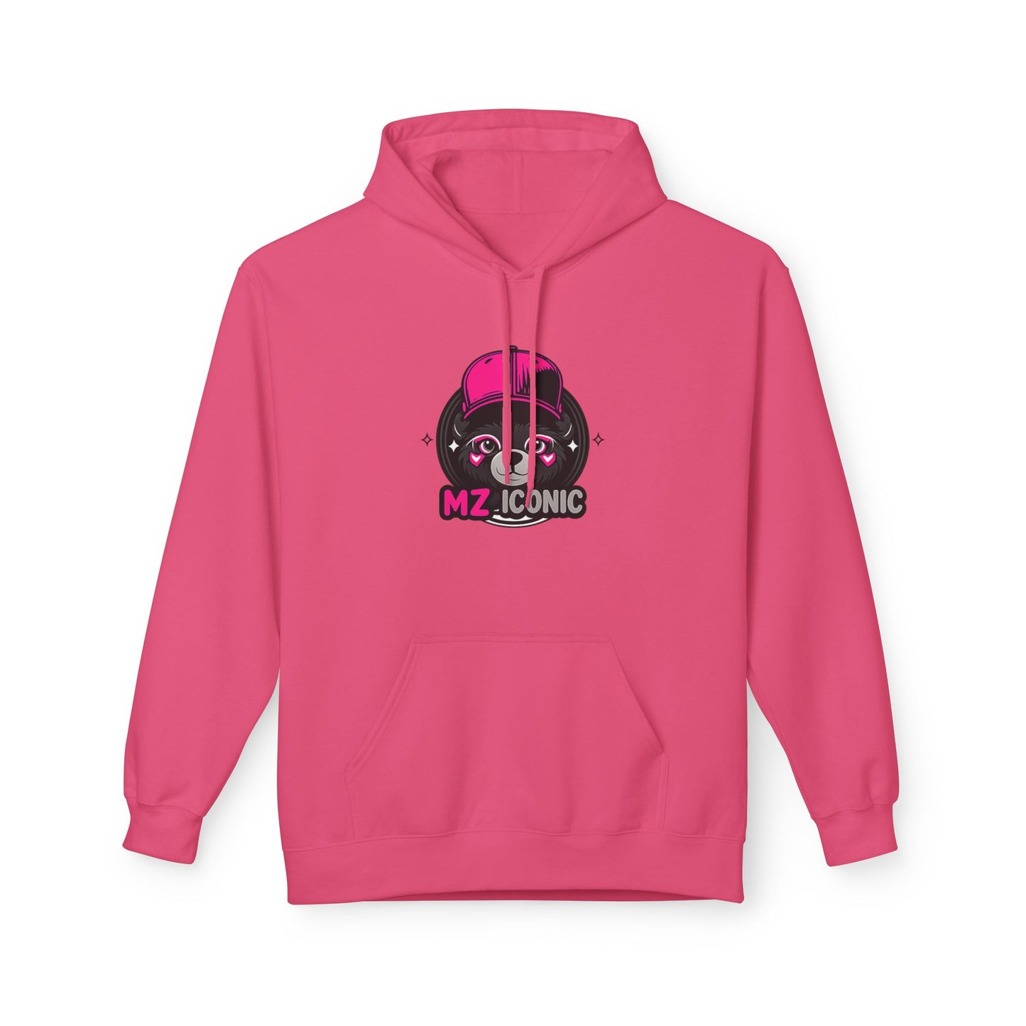 MZ Iconic Hoodie - Playful Unisex Fleece Sweatshirt, Cool Graphic Pullover, Trendy Streetwear, Ideal Gift for Friends, Casual Wear
