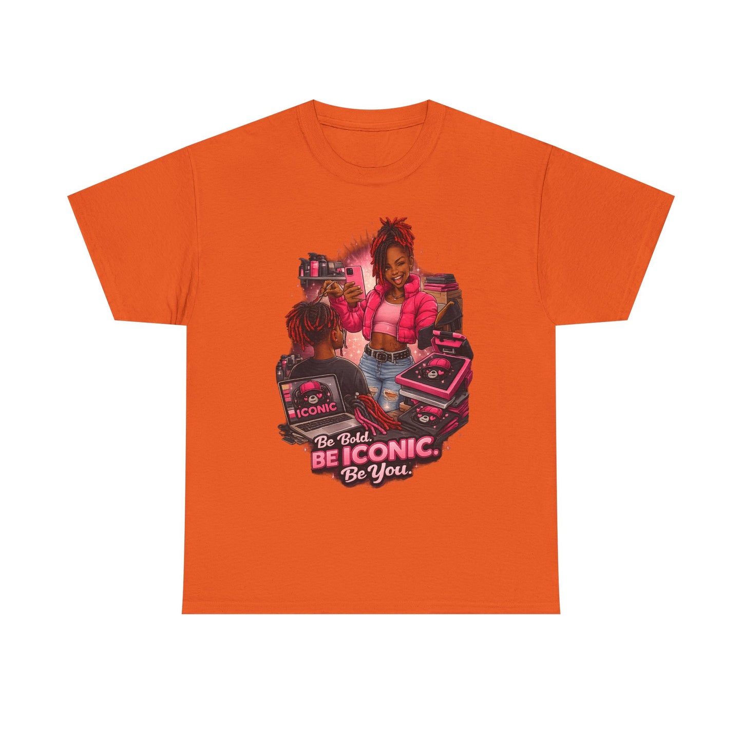 Be Iconic Tee — "Be Bold, Be Iconic, Be You" Graphic T-Shirt