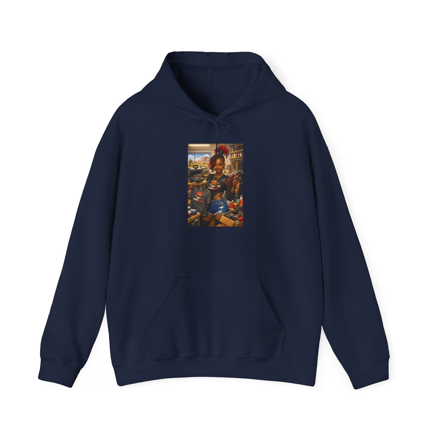 Cozy Retro Arcade Hoodie — Vintage Gaming Graphic Sweatshirt