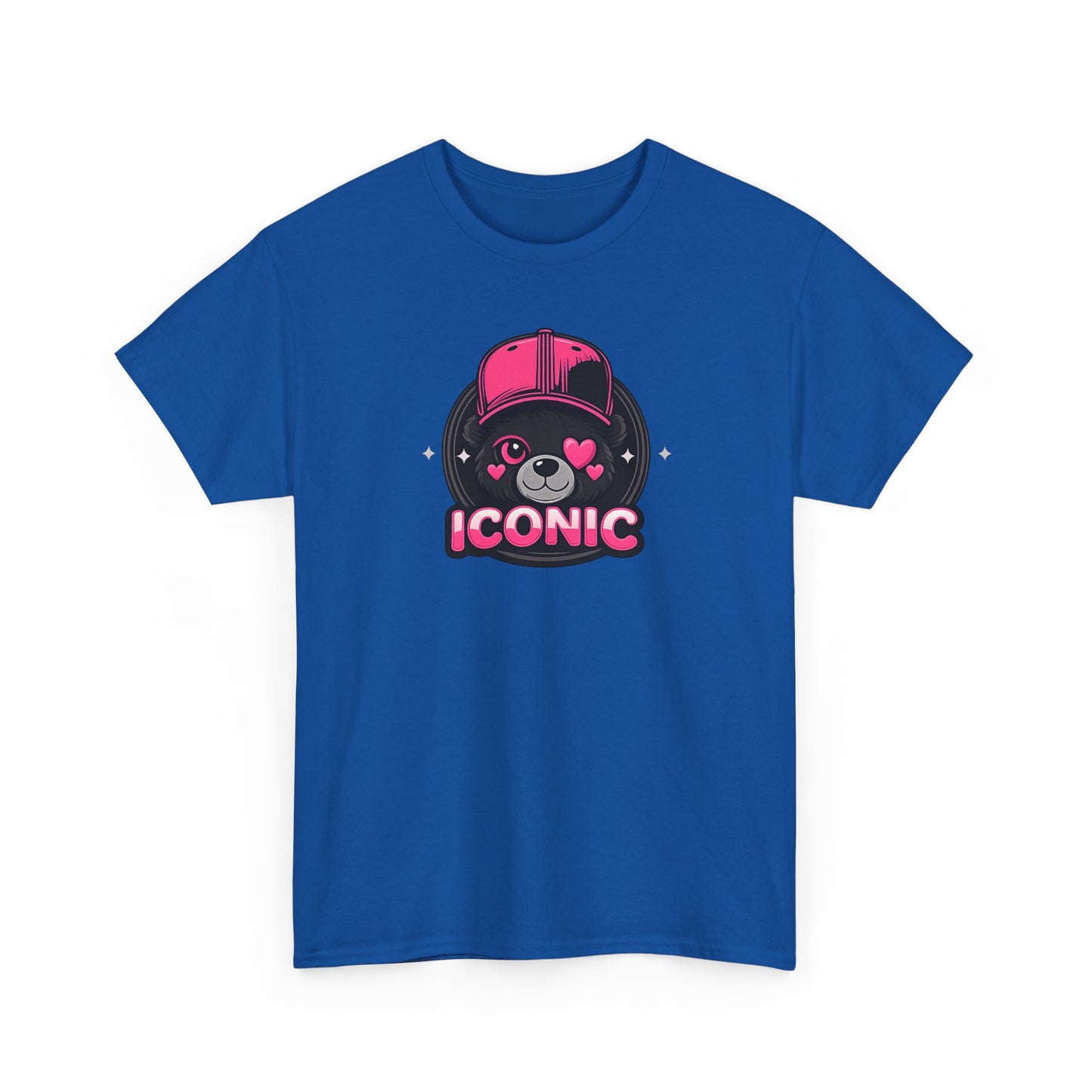 Iconic Bear Graphic Tee — Cute Pink Bear Cap T‑Shirt