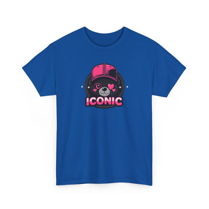 Iconic Bear Graphic Tee — Cute Pink Bear Cap T‑Shirt