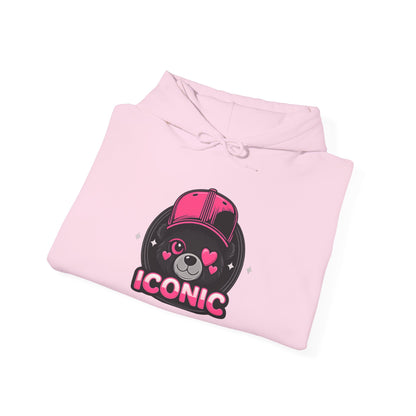 Iconic Bear Hoodie — Cute Kawaii Pilot Helmet Graphic Sweatshirt
