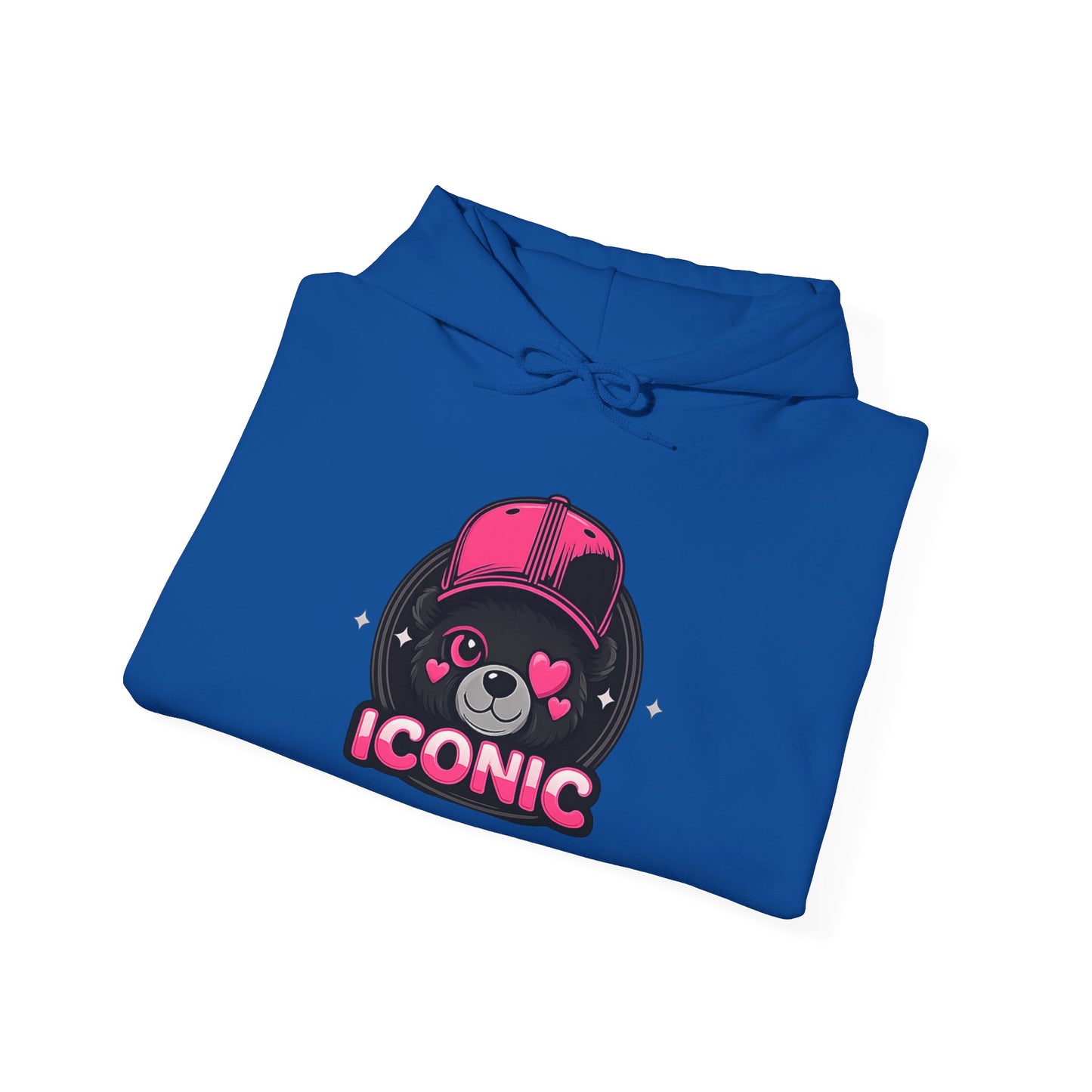 Iconic Bear Hoodie — Cute Kawaii Pilot Helmet Graphic Sweatshirt