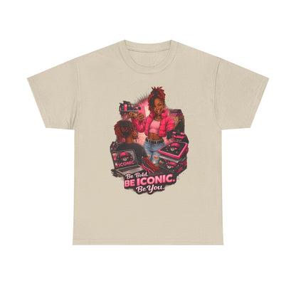 Be Iconic Tee — "Be Bold, Be Iconic, Be You" Graphic T-Shirt