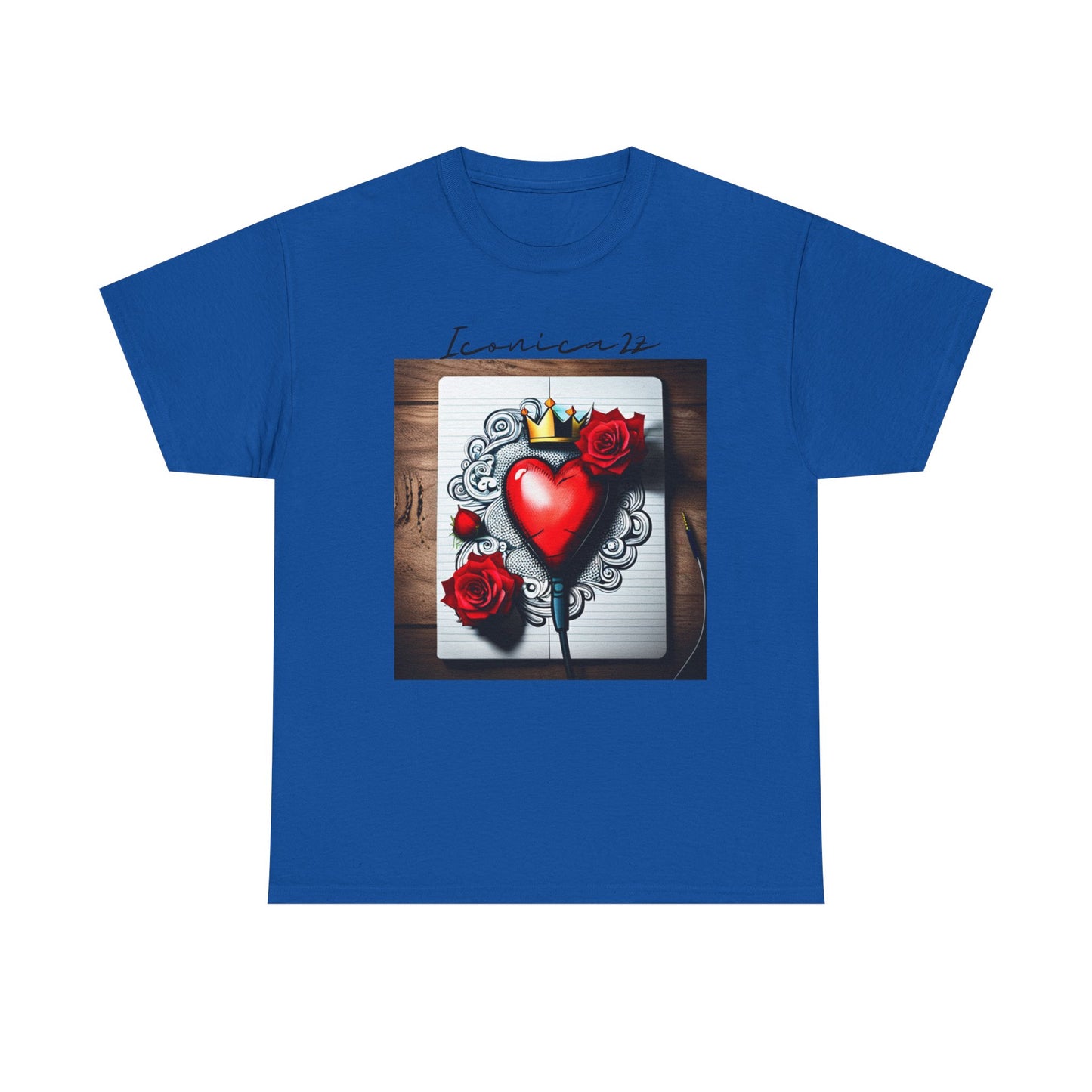 Romantic Heart Tee, Vintage Style T-Shirt, Perfect Gift for Lovers, Unisex Cotton Tee, Ideal for Valentine's Day, Casual Wear
