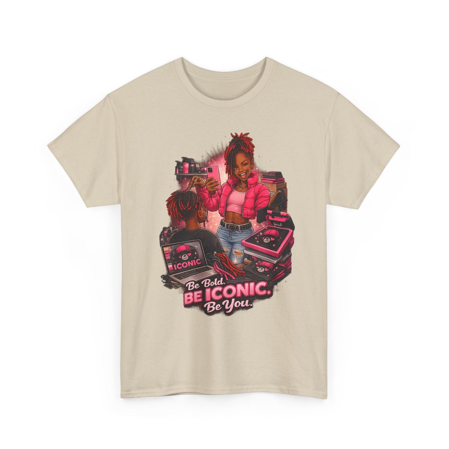 Be Iconic Tee — "Be Bold, Be Iconic, Be You" Graphic T-Shirt