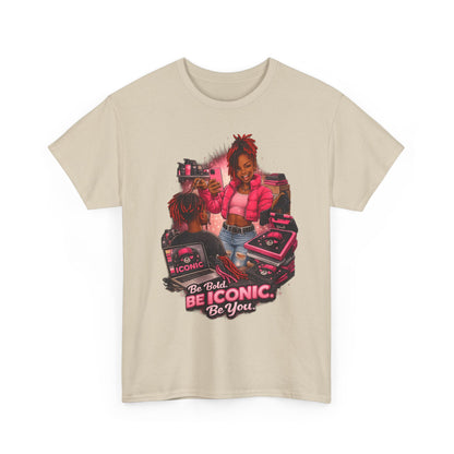 Be Iconic Tee — "Be Bold, Be Iconic, Be You" Graphic T-Shirt