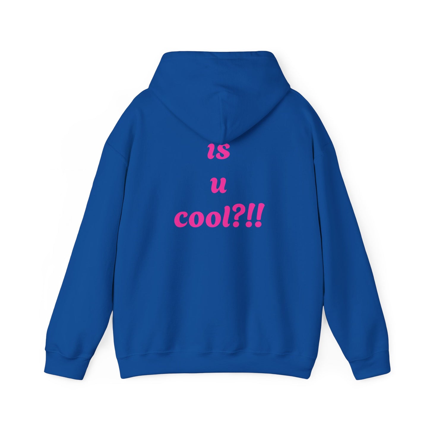 Cute Bear 'MZ Iconic' Hoodie — Back 'Is U Cool?!!' Graphic Pullover