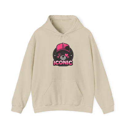 Iconic Bear Hoodie — Cute Kawaii Pilot Helmet Graphic Sweatshirt