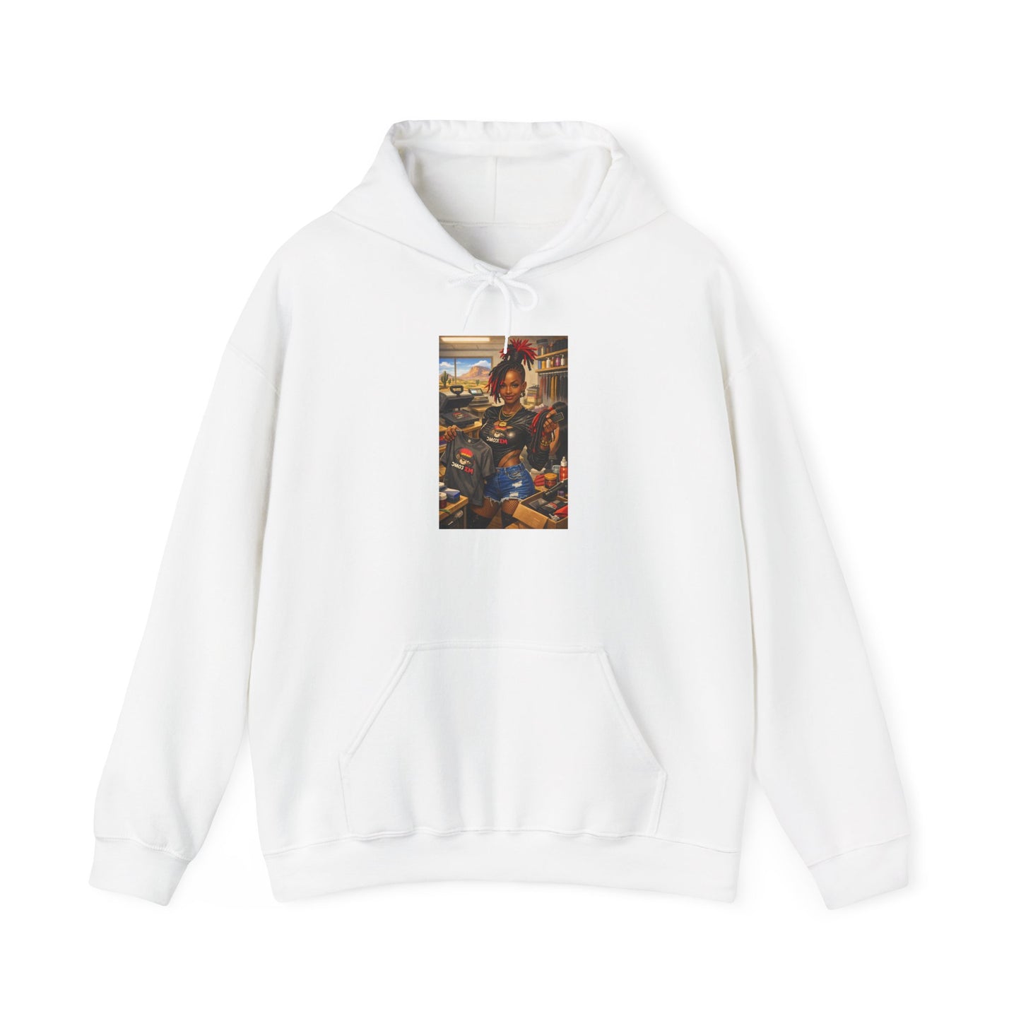 Cozy Retro Arcade Hoodie — Vintage Gaming Graphic Sweatshirt