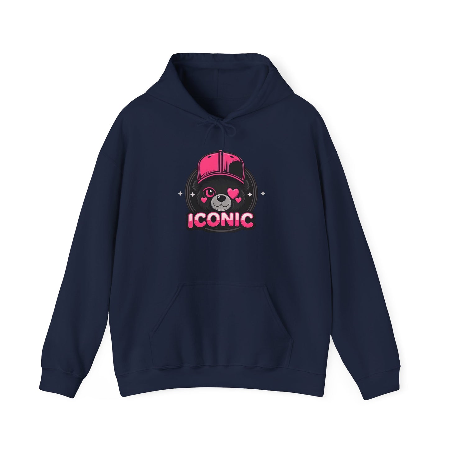 Iconic Bear Hoodie — Cute Kawaii Pilot Helmet Graphic Sweatshirt