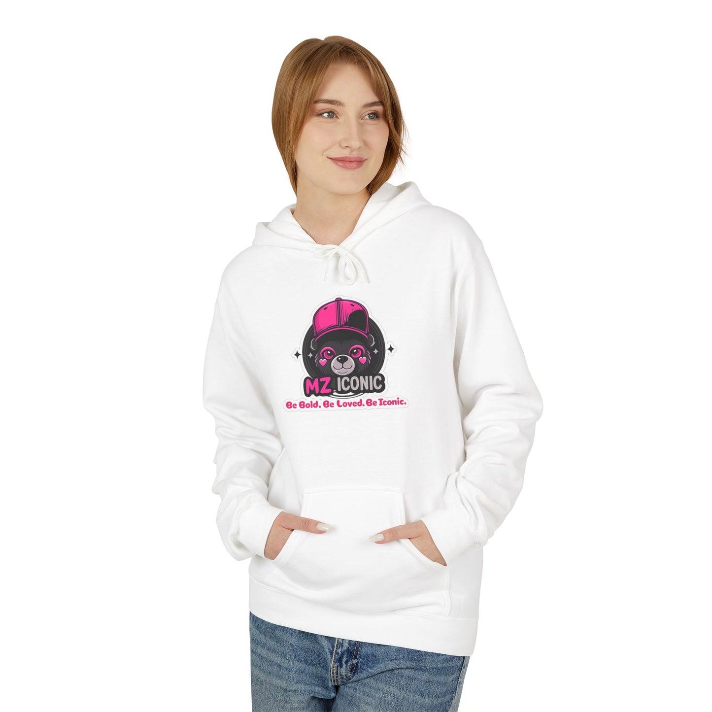 MZ Cosmic Skull Hoodie — Cute Pink Astronaut Skull Graphic Sweatshirt