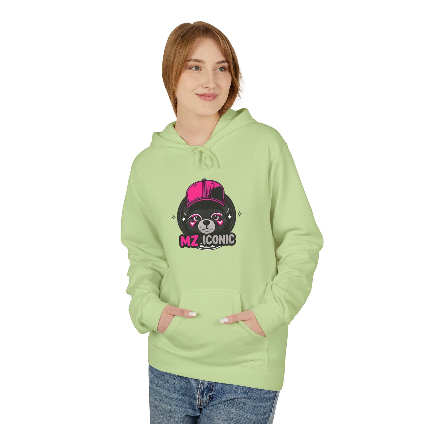 MZ Iconic Hoodie - Playful Unisex Fleece Sweatshirt, Cool Graphic Pullover, Trendy Streetwear, Ideal Gift for Friends, Casual Wear