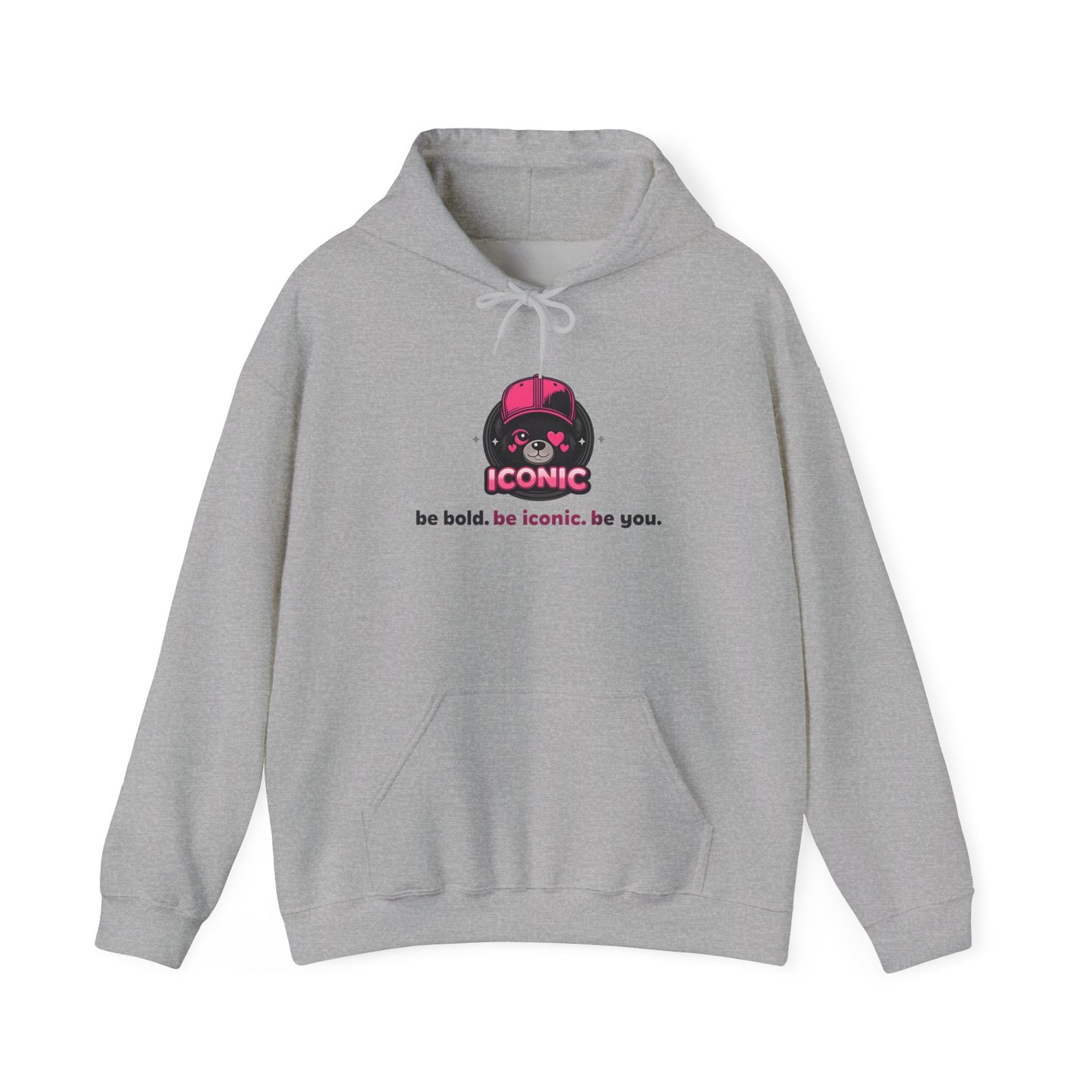Iconic Skull Hoodie — "be bold, be iconic, be you." Graphic Pullover
