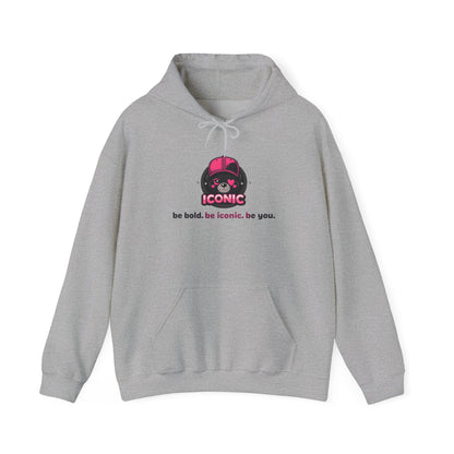 Iconic Skull Hoodie — "be bold, be iconic, be you." Graphic Pullover