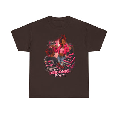 Be Iconic Tee — "Be Bold, Be Iconic, Be You" Graphic T-Shirt
