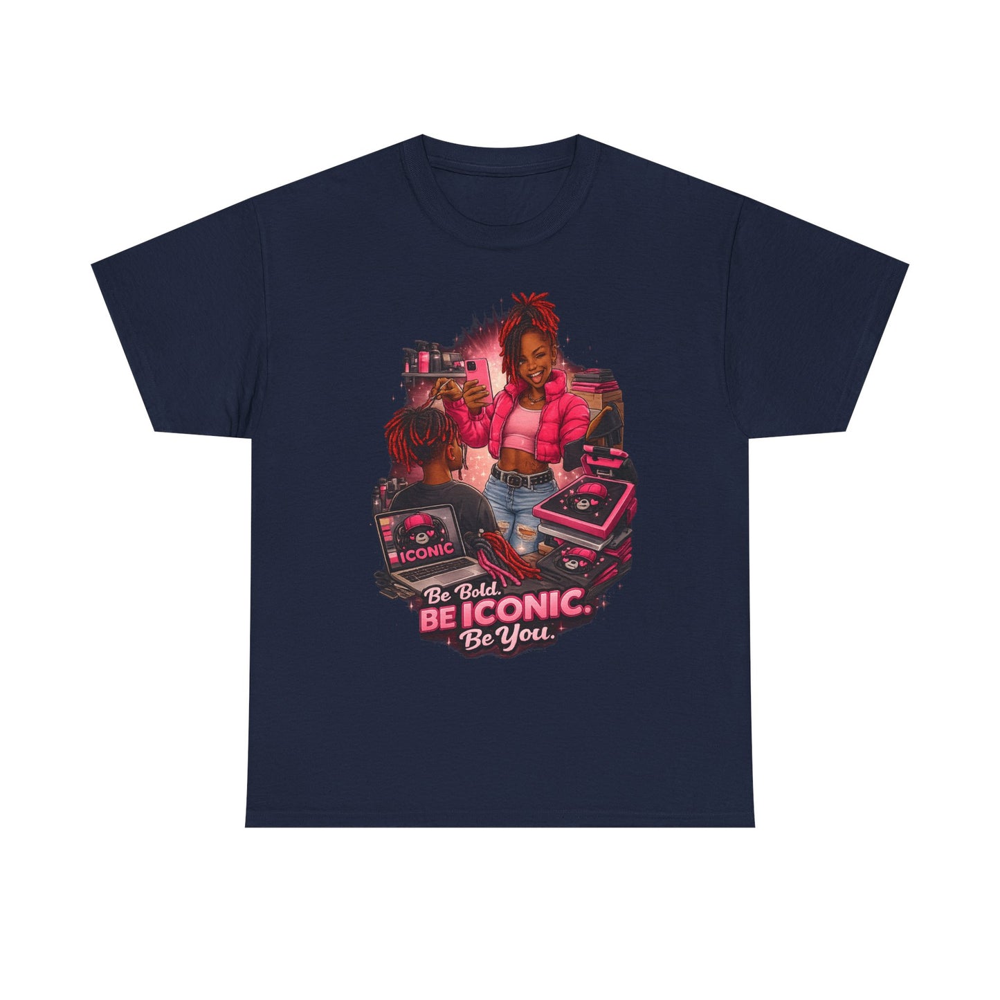 Be Iconic Tee — "Be Bold, Be Iconic, Be You" Graphic T-Shirt