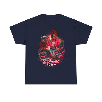 Be Iconic Tee — "Be Bold, Be Iconic, Be You" Graphic T-Shirt