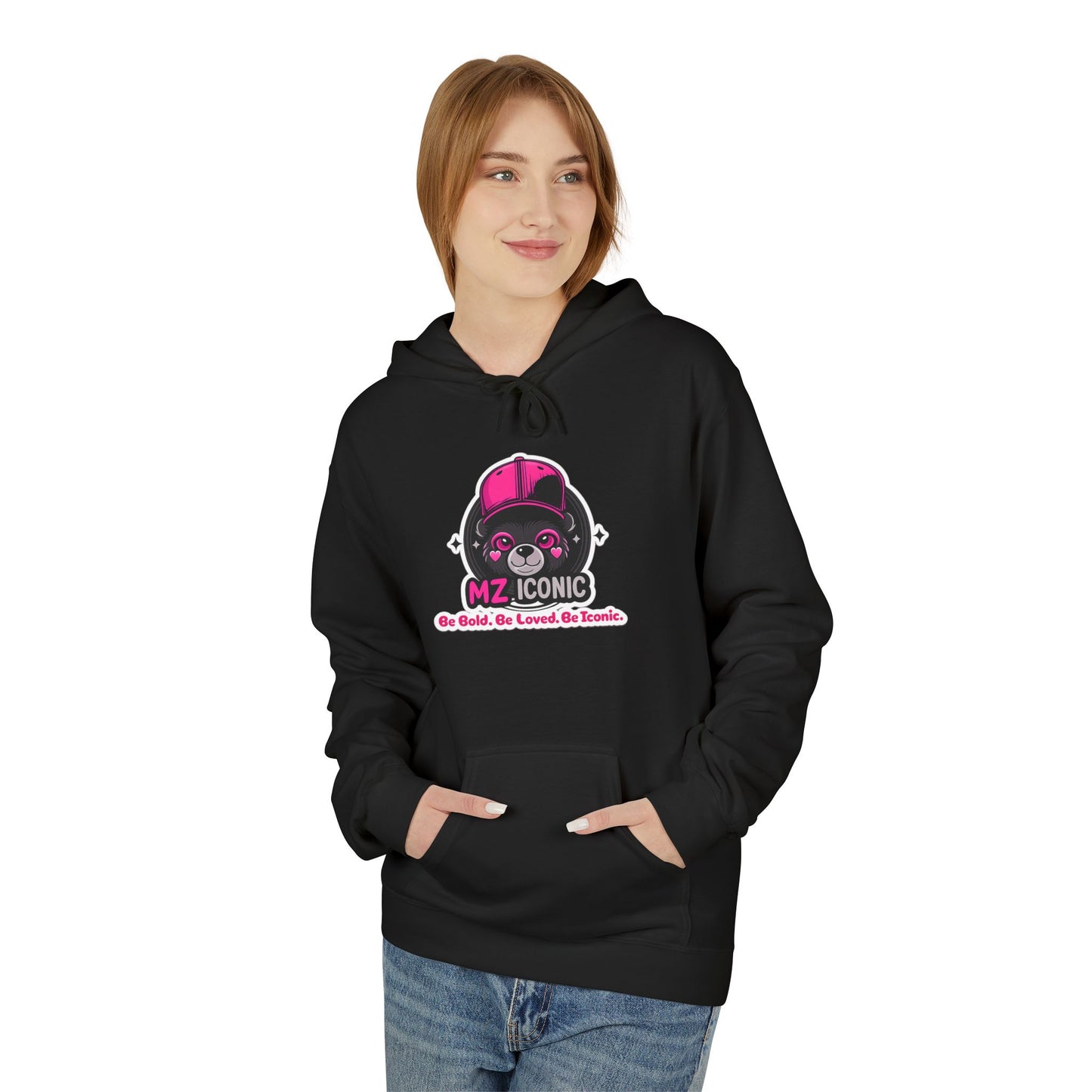MZ Cosmic Skull Hoodie — Cute Pink Astronaut Skull Graphic Sweatshirt
