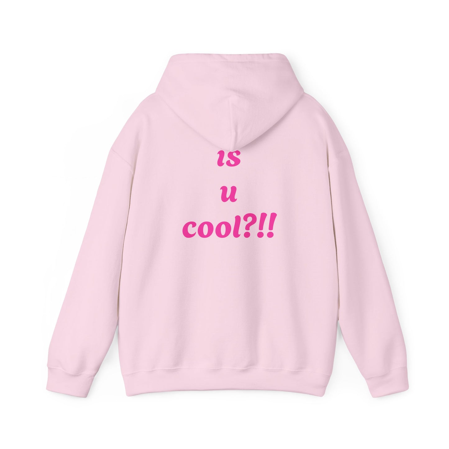 Cute Bear 'MZ Iconic' Hoodie — Back 'Is U Cool?!!' Graphic Pullover