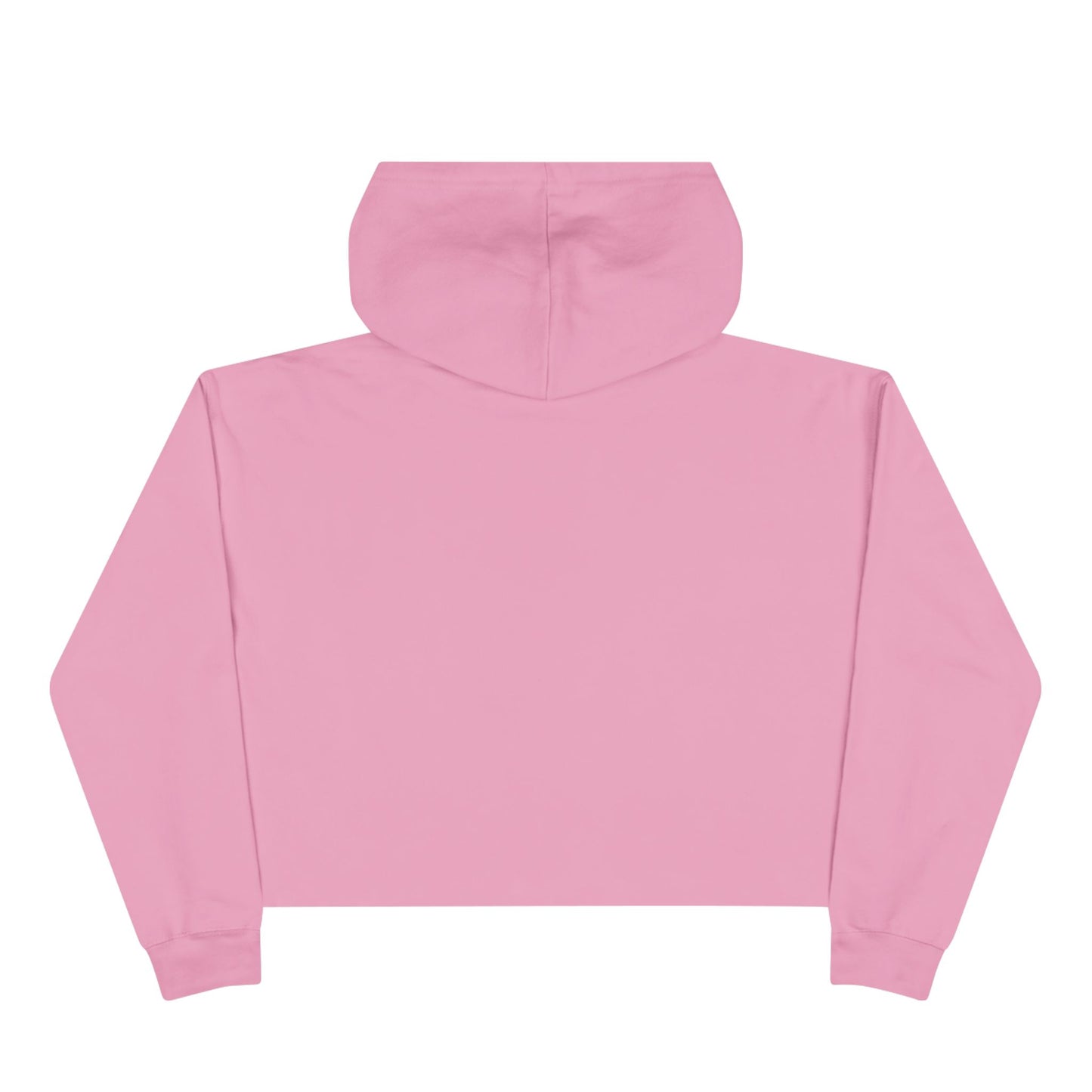 Crop Hoodie — "MZ Iconic" Cute Pink Bear Graphic Cropped Hoodie