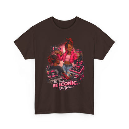 Be Iconic Tee — "Be Bold, Be Iconic, Be You" Graphic T-Shirt