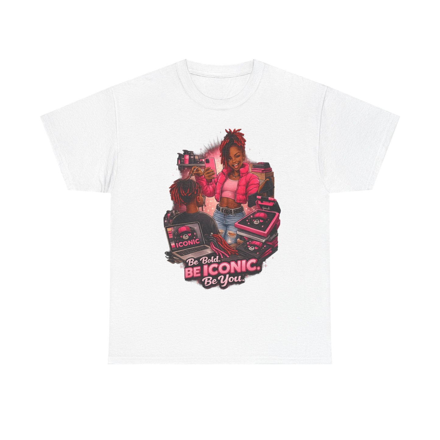 Be Iconic Tee — "Be Bold, Be Iconic, Be You" Graphic T-Shirt