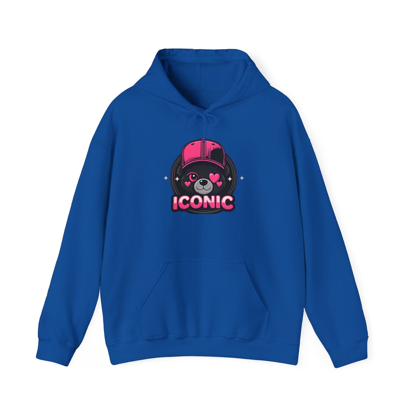 Iconic Bear Hoodie — Cute Kawaii Pilot Helmet Graphic Sweatshirt