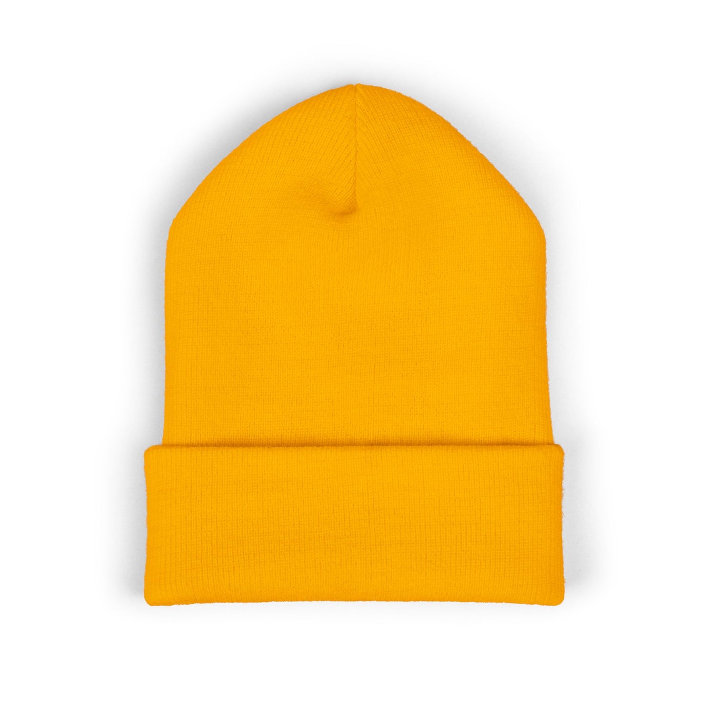 Skull & Roses Embroidered Beanie — Classic Cuffed Winter Hat